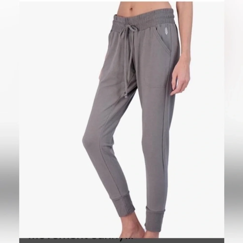 Free People Movement Joggers Skinny Sweatpants Charcoal Gray